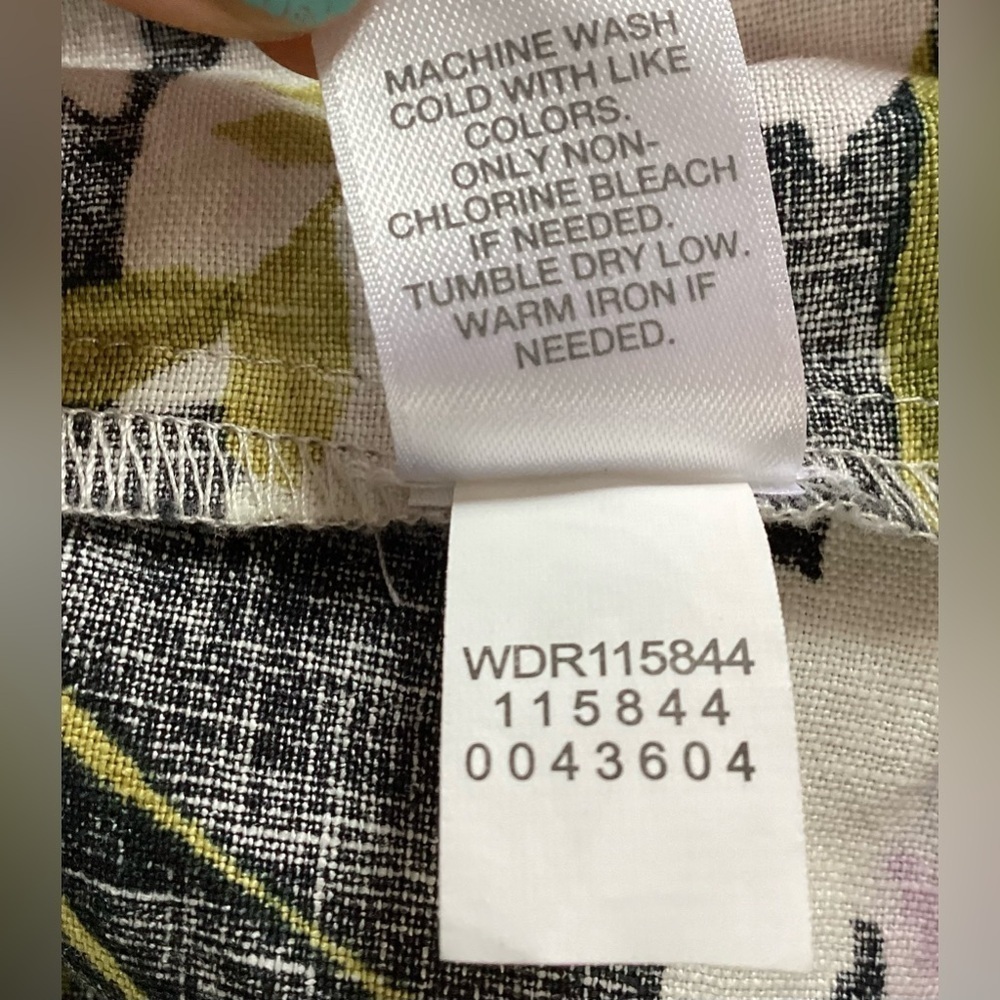 J Jill NWT Sleeveless 100% Linen Floral 4X
Pockets Pastel Split Neck Dress - Picture 10 of 10